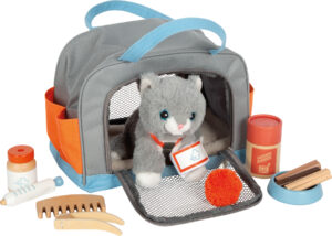 Small Foot Katze mit Tasche und Pflege-Set 12601