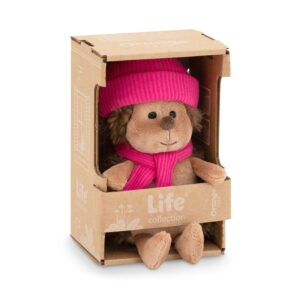 OS001-221/15D Fluffy der Igel mit Himbeerhut 18 cm, Orange Toys OS001-221/15D NEU